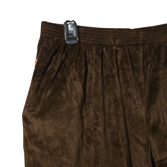 NWT Alfred Dunner Espresso Velveteen Pants | 16P Short 0179 - Picture 3 of 6
